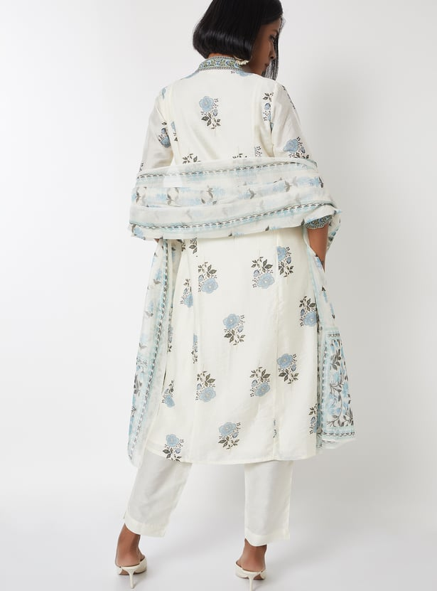 Women Floral Print A-line Kurta Set