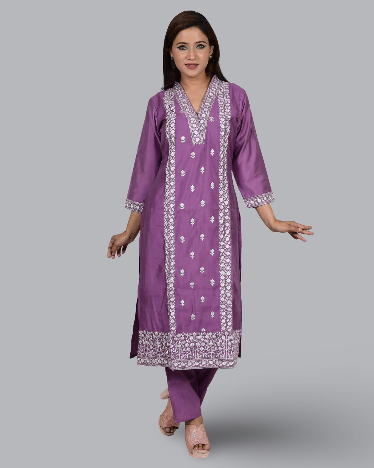 Dark Purple Three-Piece Suit Set for Women